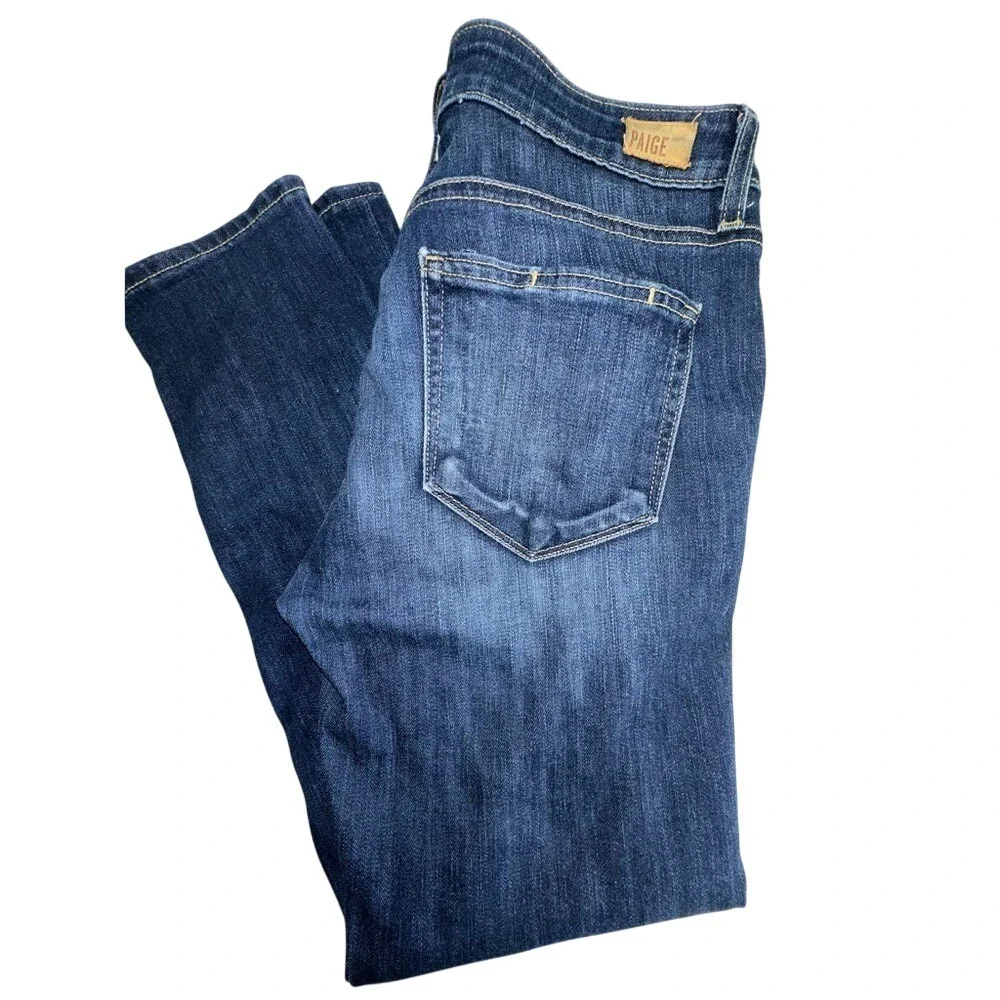 EUC PAIGE Jimmy Jimmy Cropped jeans in Rosalie‎ wash - size 27